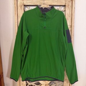 Arc'teryx Vintage Polartec Green Quarter-Zip Fleece Top XL